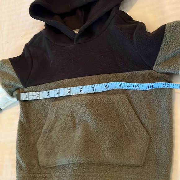 Sovereign Code Fleece Hooded Pullover Boys Size 18M Green Black - Picture 3 of 7